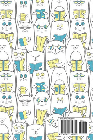 Address Book: For Contacts, Addresses, Phone, Email, Note,Emergency Contacts,Alphabetical Index With Cats Books Seamless Pattern,Used