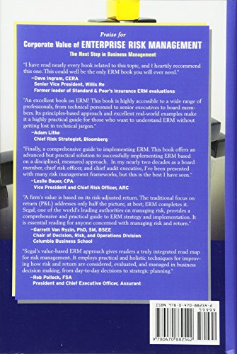 Corporate Value of Enterprise Risk Management: The Next Step in Business Management,Used