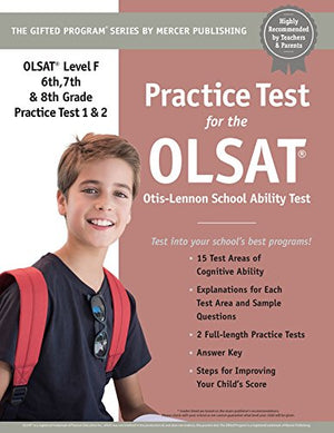 Practice Test for the OLSAT?(Grade 6, 7 & 8) Level F OtisLennon School Ability Test,Used
