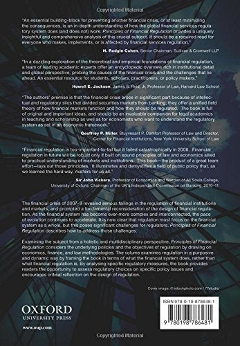 Principles of Financial Regulation,Used
