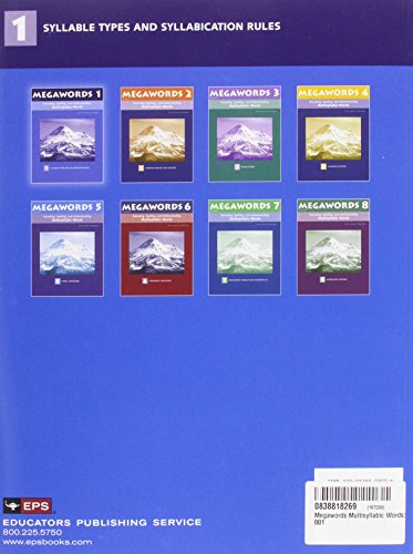 Megawords 1: Multisyllabic Words For Reading, Spelling, And Vocabulary