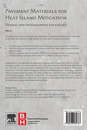 Pavement Materials for Heat Island Mitigation: Design and Management Strategies,Used