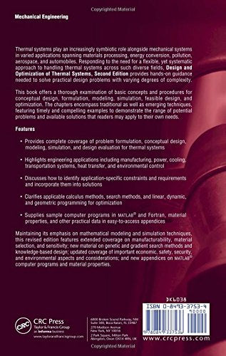 Design And Optimization of Thermal Systems (Mechanical Engineering),Used