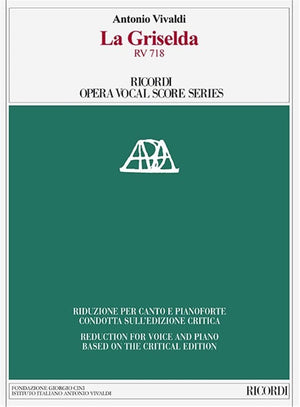 La Griselda RV 718: Ricordi Opera Vocal Score Series,Used