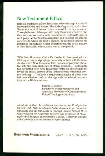New Testament Ethics: An Introduction,Used