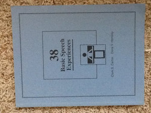 ThirtyEight Basic Speech Experiences,Used