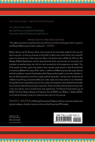 The Navajo Political Experience (Spectrum Series: Race and Ethnicity in National and Global Politics),Used