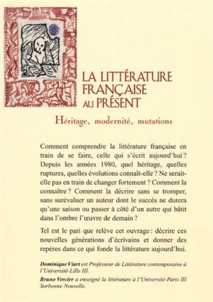 LITTERATURE FRANCAISE PRESENT,Used