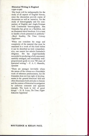 Historical writing in England,New