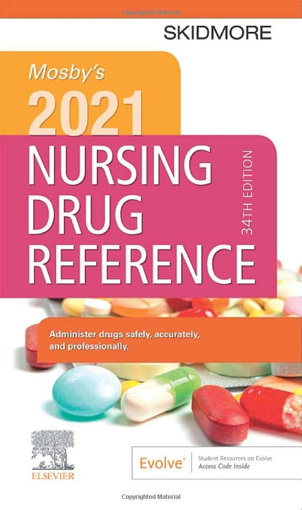 Mosby'S 2021 Nursing Drug Reference (Skidmore Nursing Drug Reference),New