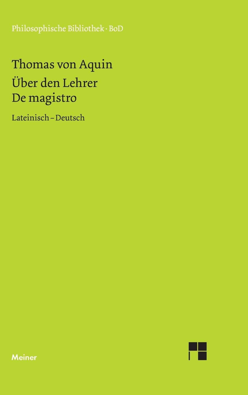 ber den Lehrer (German and Latin Edition),Used