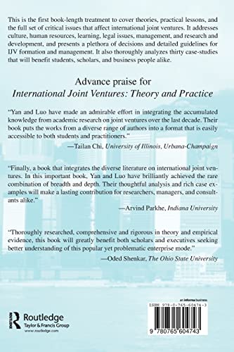International Joint Ventures: Theory and Practice,Used