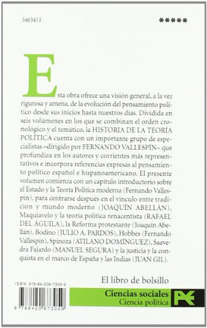 Historia de la teora poltica, 2: Estado y teora poltica moderna (Ciencias Politicas/ Political Sciences) (Spanish Editio,Used