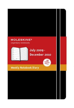 Moleskine Academic Weekly Notebook 2010 18 Month Hard Black Pocket
