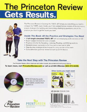Cracking the TOEFL iBT with Audio CD, 2014 Edition (College Test Preparation),Used