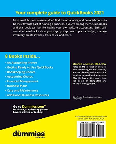 QuickBooks 2021 AllinOne For Dummies,Used