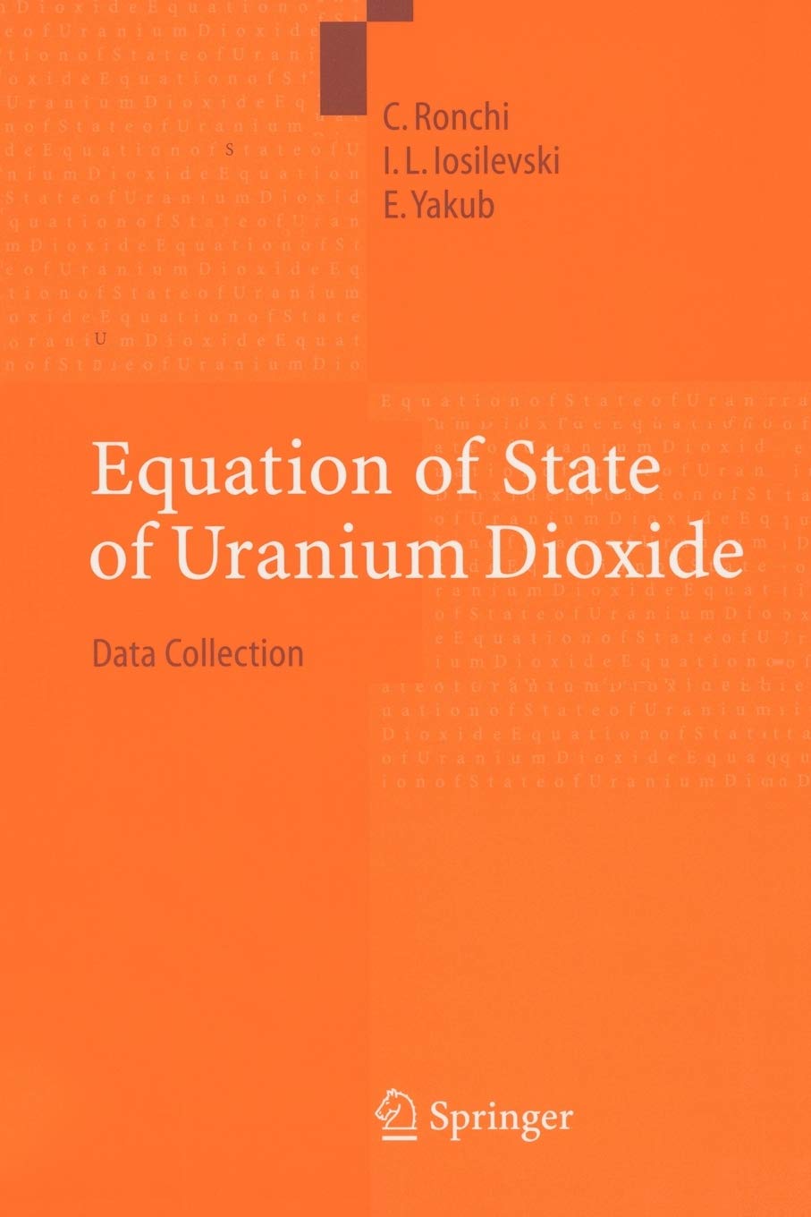 Equation of State of Uranium Dioxide: Data Collection,Used