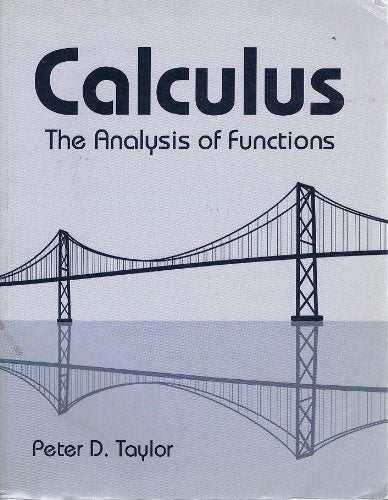Calculus: The Analysis of Functions,Used