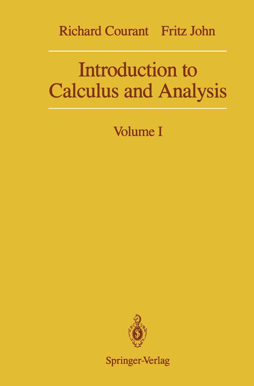 Introduction to Calculus and Analysis, Vol. 1 (Classics in Mathematics),New