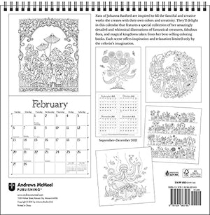 Johanna Basford 2022 Coloring Wall Calendar: A Special Collection of Whimsical Illustrations From Her BestSelling Books,New