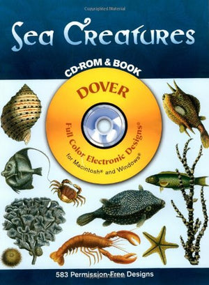 Sea Creatures CDROM and Book,Used