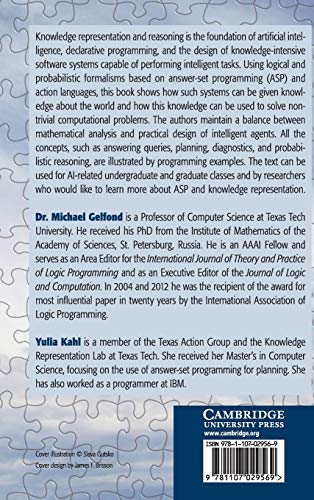 Knowledge Representation, Reasoning, and the Design of Intelligent Agents: The AnswerSet Programming Approach,Used