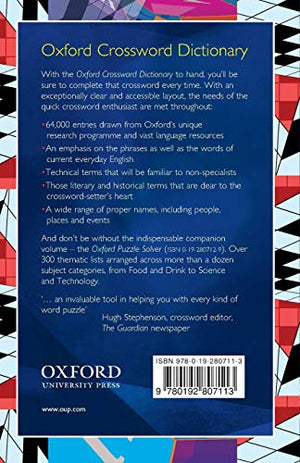 Oxford Crossword Dictionary (UK),Used