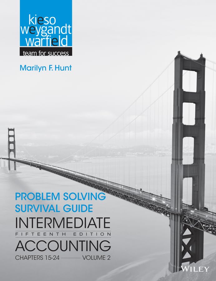 Problem Solving Survival Guide to accompany Intermediate Accounting, Volume 2: Chapters 15  24,New