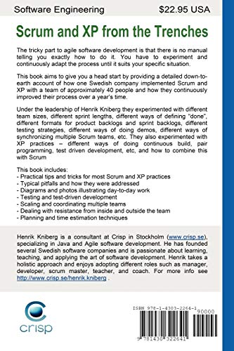 Scrum and XP from the Trenches (Enterprise Software Development),Used