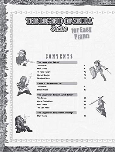 The Legend Of Zelda For Easy Piano: Easy Piano Solos,New
