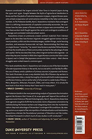 The Proletarian Gamble: Korean Workers in Interwar Japan (AsiaPacific: Culture, Politics, and Society),Used