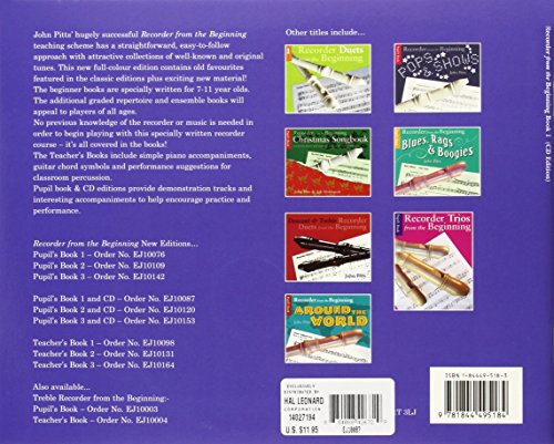 Recorder from the Beginning  Book 1: Full Color Edition (Recorder from the Beginning S),Used