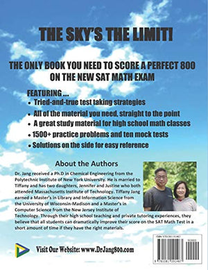 Dr. Jang's SAT* 800 Math Workbook New Edition,Used