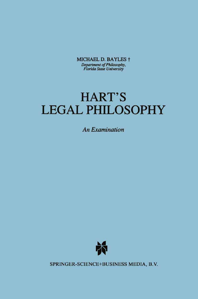 Hart's Legal Philosophy: An Examination (Law and Philosophy Library, 17),Used