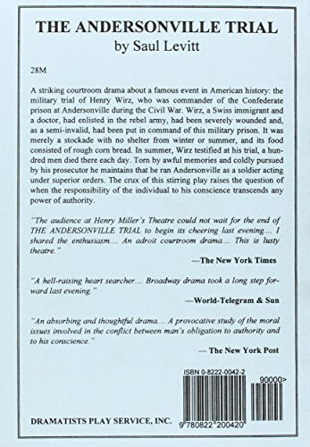 The Andersonville Trial (Acting Edition for Theater Productions),Used