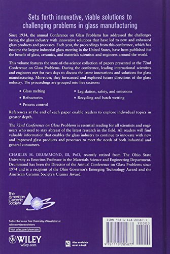 72nd Conference on Glass Problems: A Collection of Papers Presented at the 72nd Conference on Glass Problems, The Ohio State Uni,Used