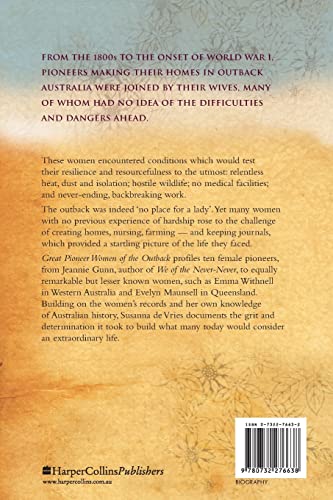 Great Pioneer Women of the Outback,Used