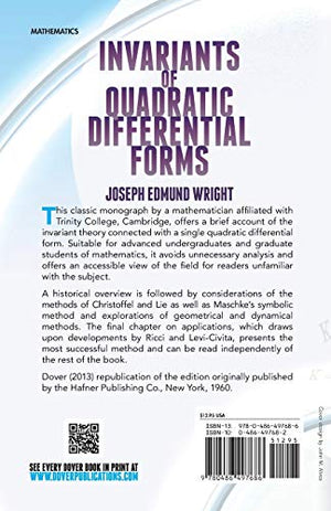 Invariants of Quadratic Differential Forms (Dover Books on Mathematics),Used