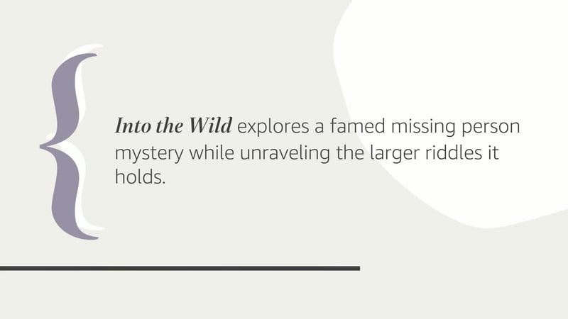 Into the Wild,New