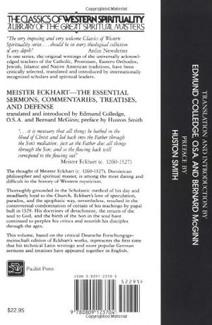 Meister Eckhart: The Essential Sermons, Commentaries, Treatises And Defense (Classics Of Western Spirituality),New