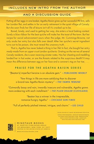 The Quiche of Death: The First Agatha Raisin Mystery (Agatha Raisin Mysteries, 1),Used