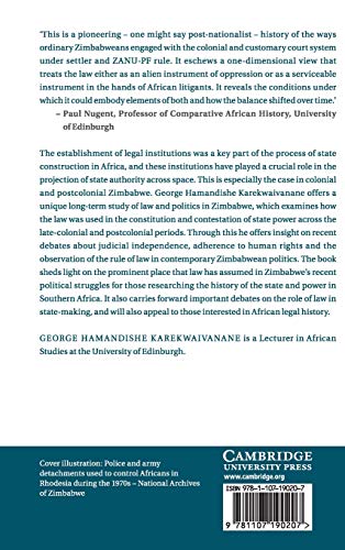 The Struggle over State Power in Zimbabwe: Law and Politics since 1950 (African Studies, Series Number 139),Used