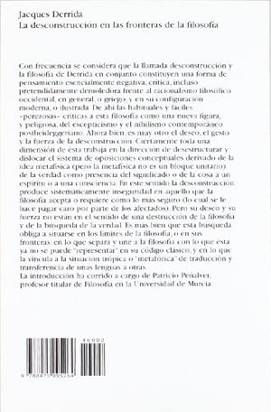 La deconstruccin en las fronteras de la filosofa: La retirada de la metfora (Spanish Edition),Used