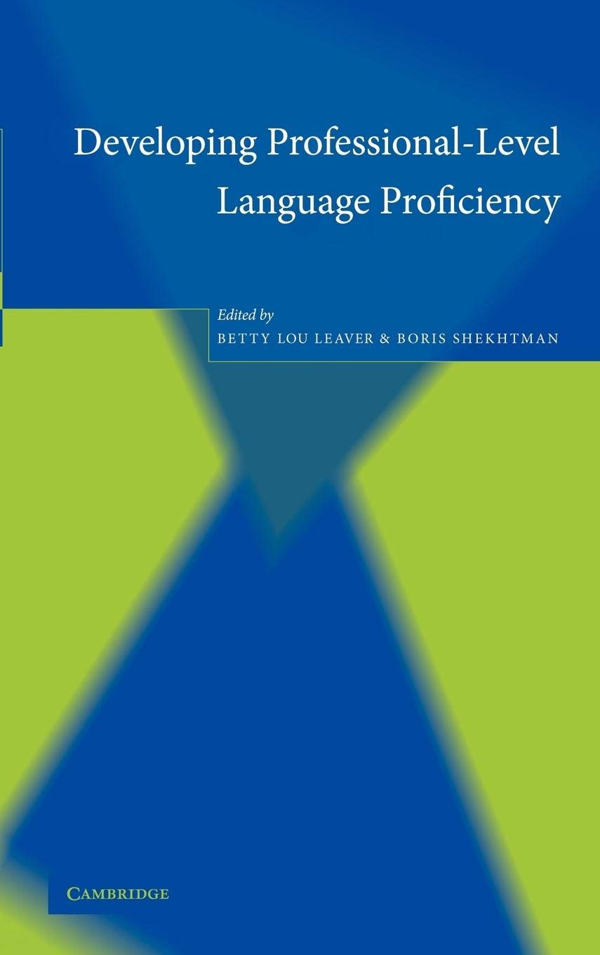 Developing ProfessionalLevel Language Proficiency,Used