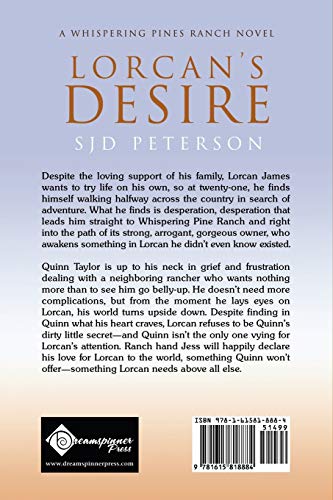 Lorcan's Desire (Whispering Pine Ranch, No. 1),Used