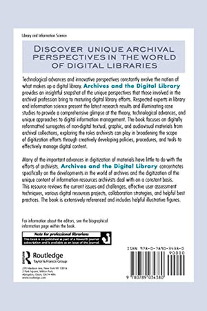 Archives and the Digital Library,Used