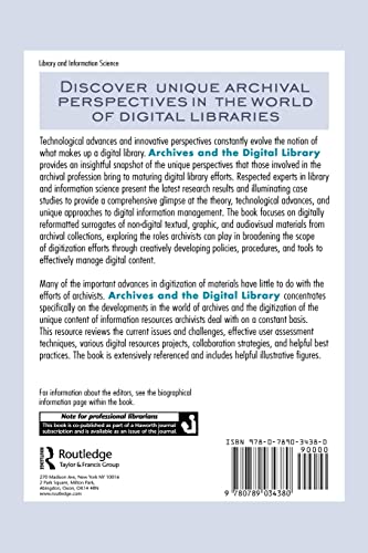 Archives and the Digital Library,Used