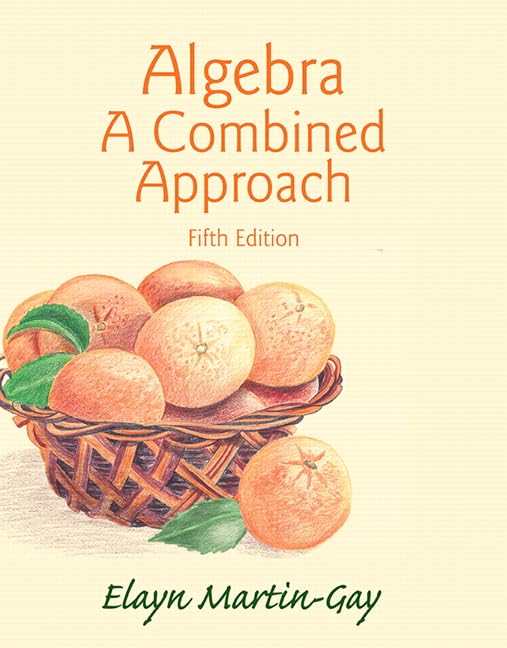 Algebra: A Combined Approach,Used