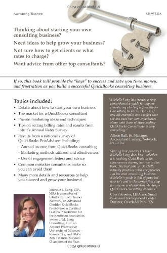 Successful QuickBooks Consulting: The Comprehensive Guide to Starting and Growing a QuickBooks Consulting Business Ideal for ,Used
