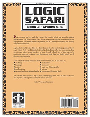 Logic Safari: Book 3, Grades 56 (Logic Safari, 3),Used